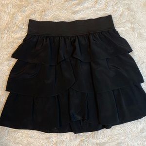 Layered ruffled skirt